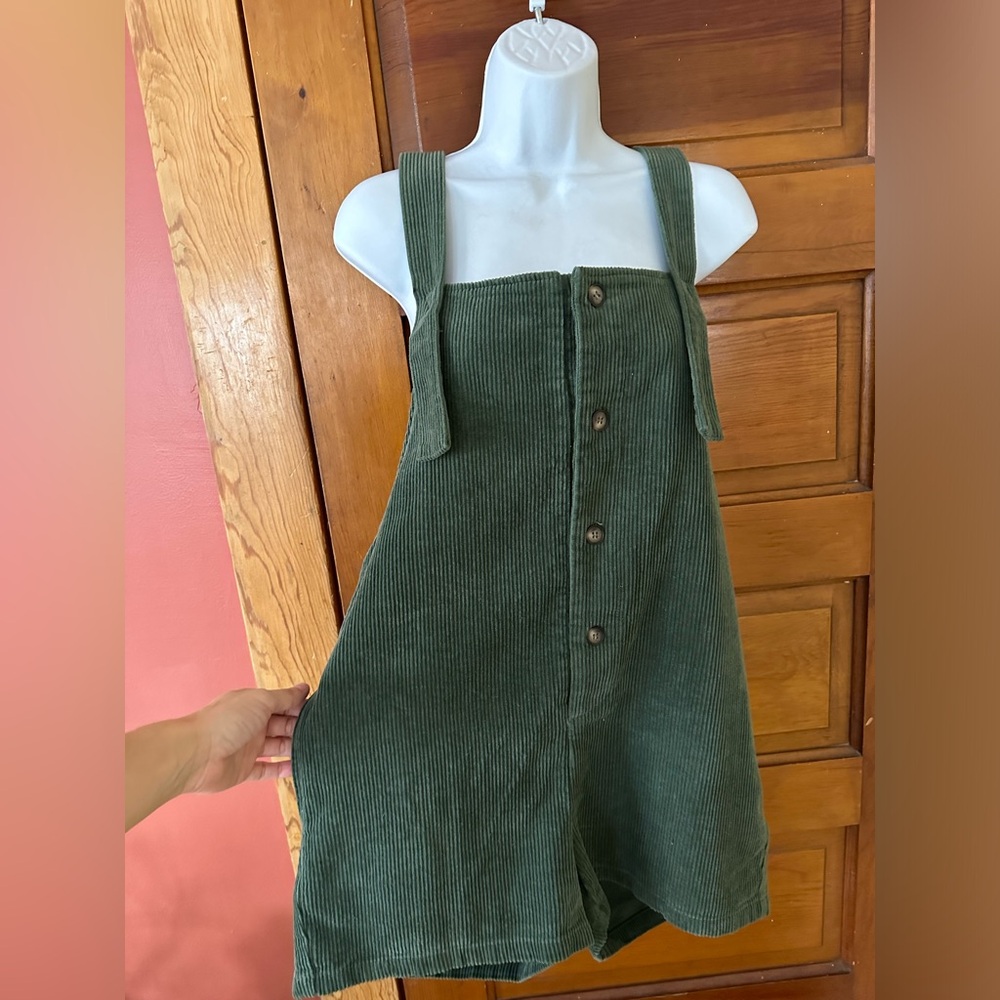 Green corduroy jumper •size Lg